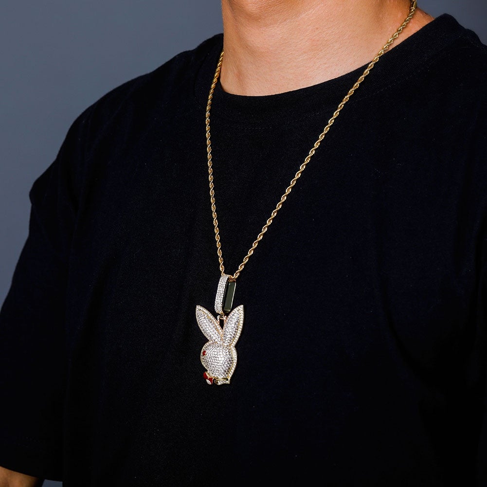 Play Bunny Pendant 14K - ICECI