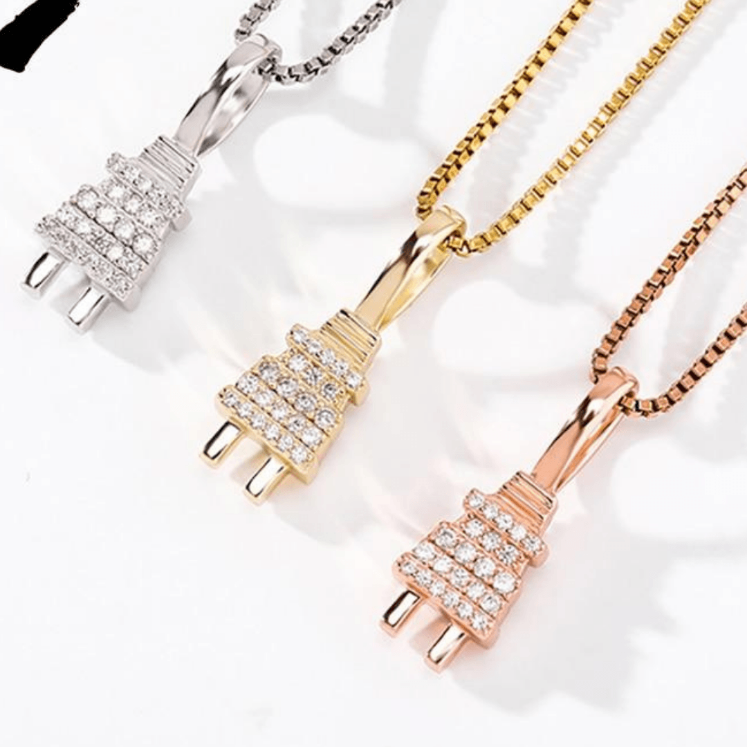 Plug Pendant 14K x Sterling Silver - ICECI