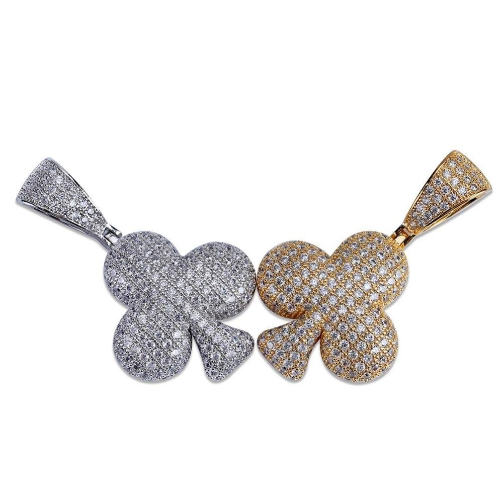Poker Suits Pendant 18K - ICECI