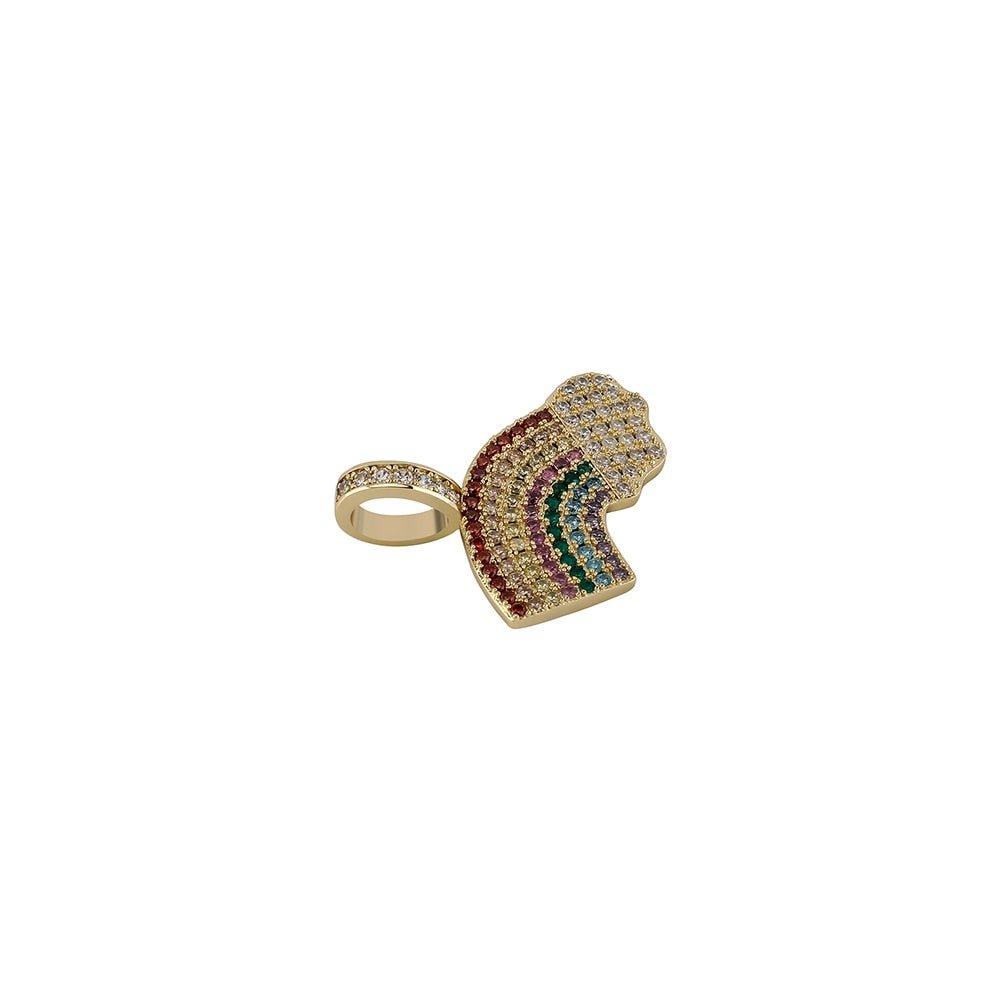 Rainbow Cloud Pendant 14K - ICECI