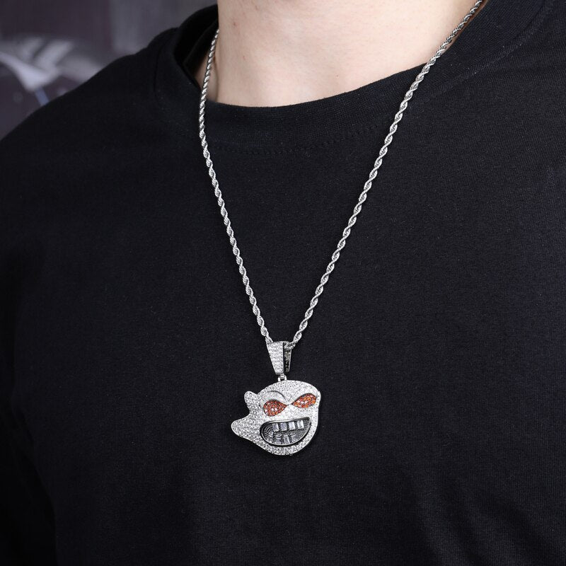 Red Eyes Spirit Pendant 14K - ICECI