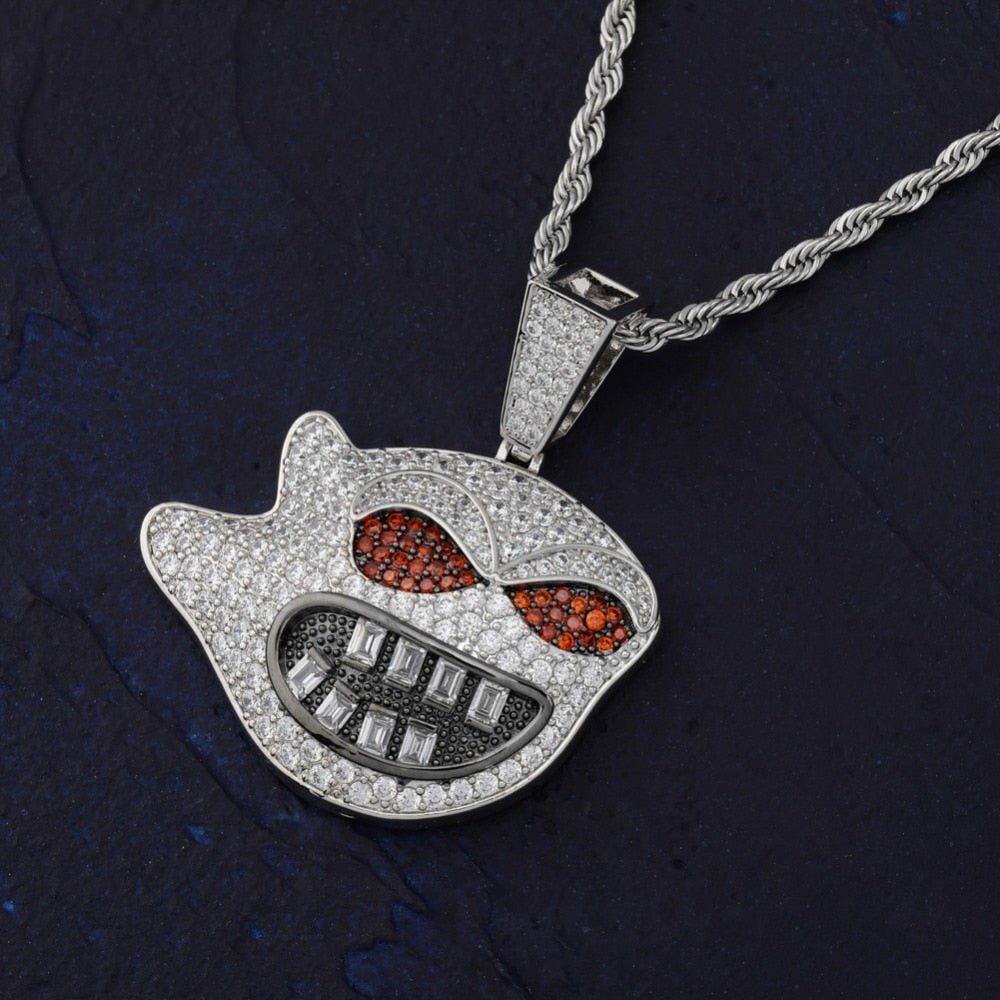 Red Eyes Spirit Pendant 14K - ICECI