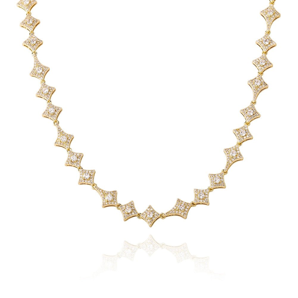 Rhombus Star Link Chain 14K - ICECI