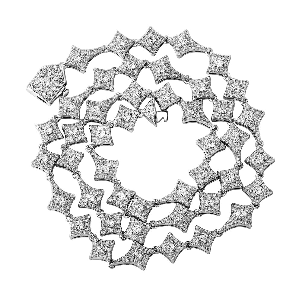 Rhombus Star Link Chain 14K - ICECI