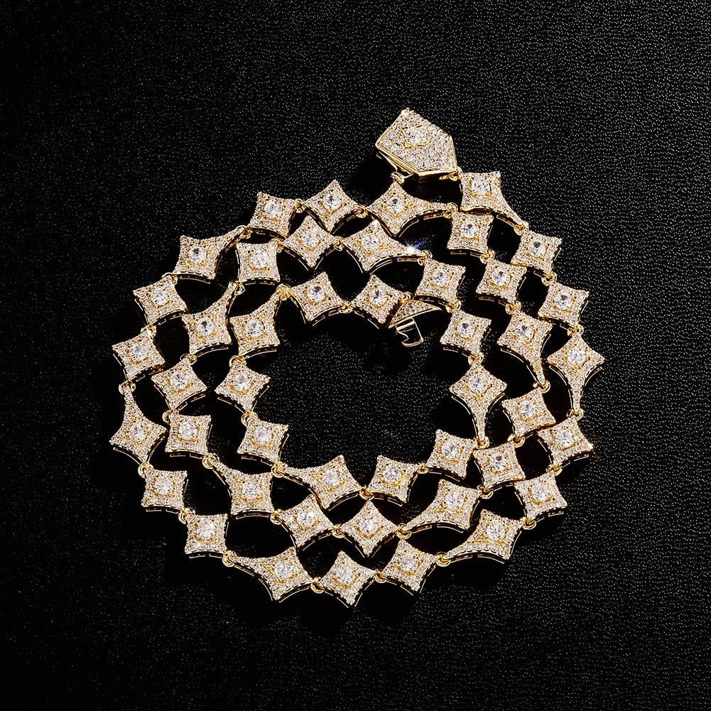 Rhombus Star Link Chain 14K - ICECI
