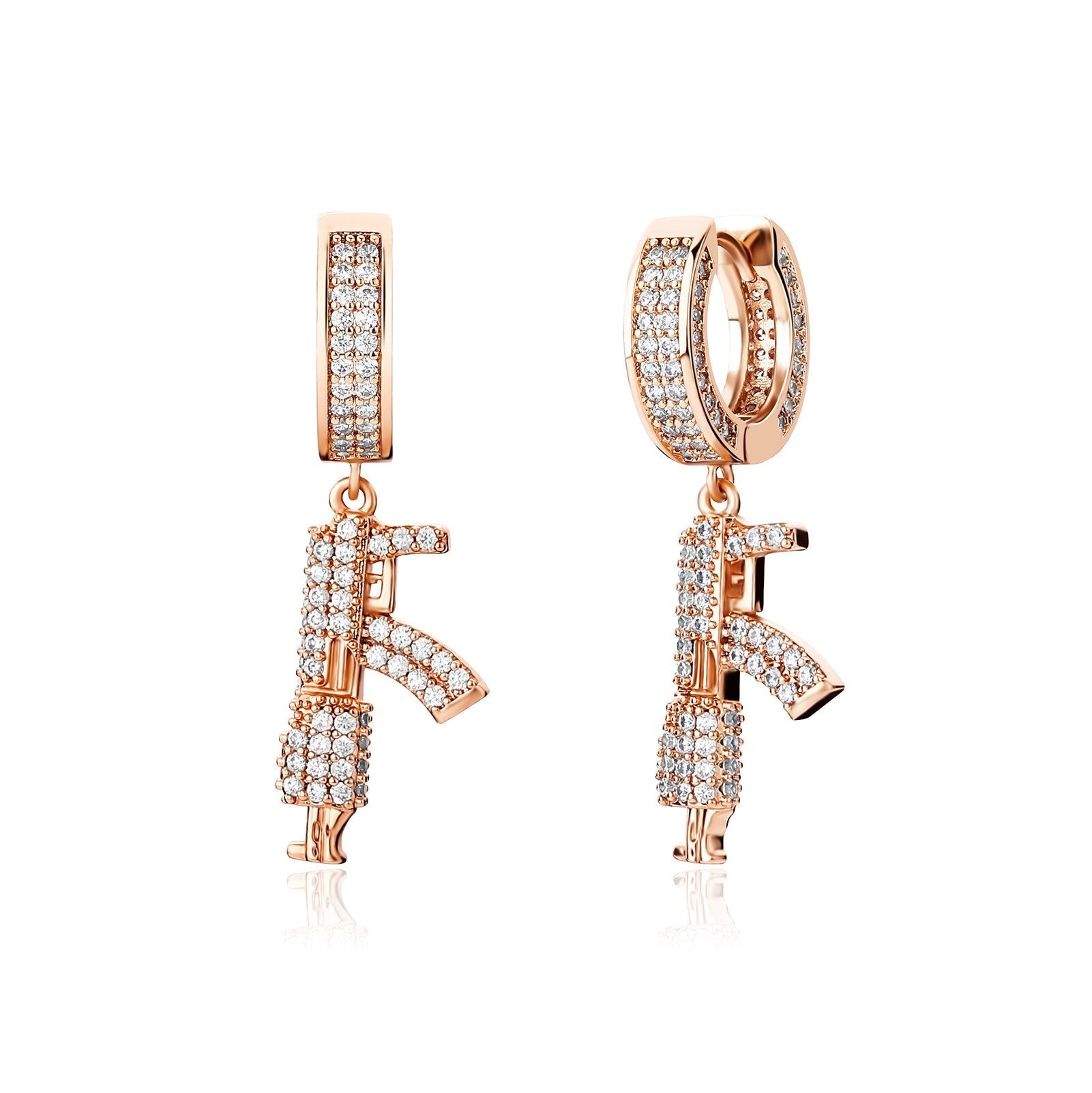 Rifle Drop Earrings 14K - ICECI