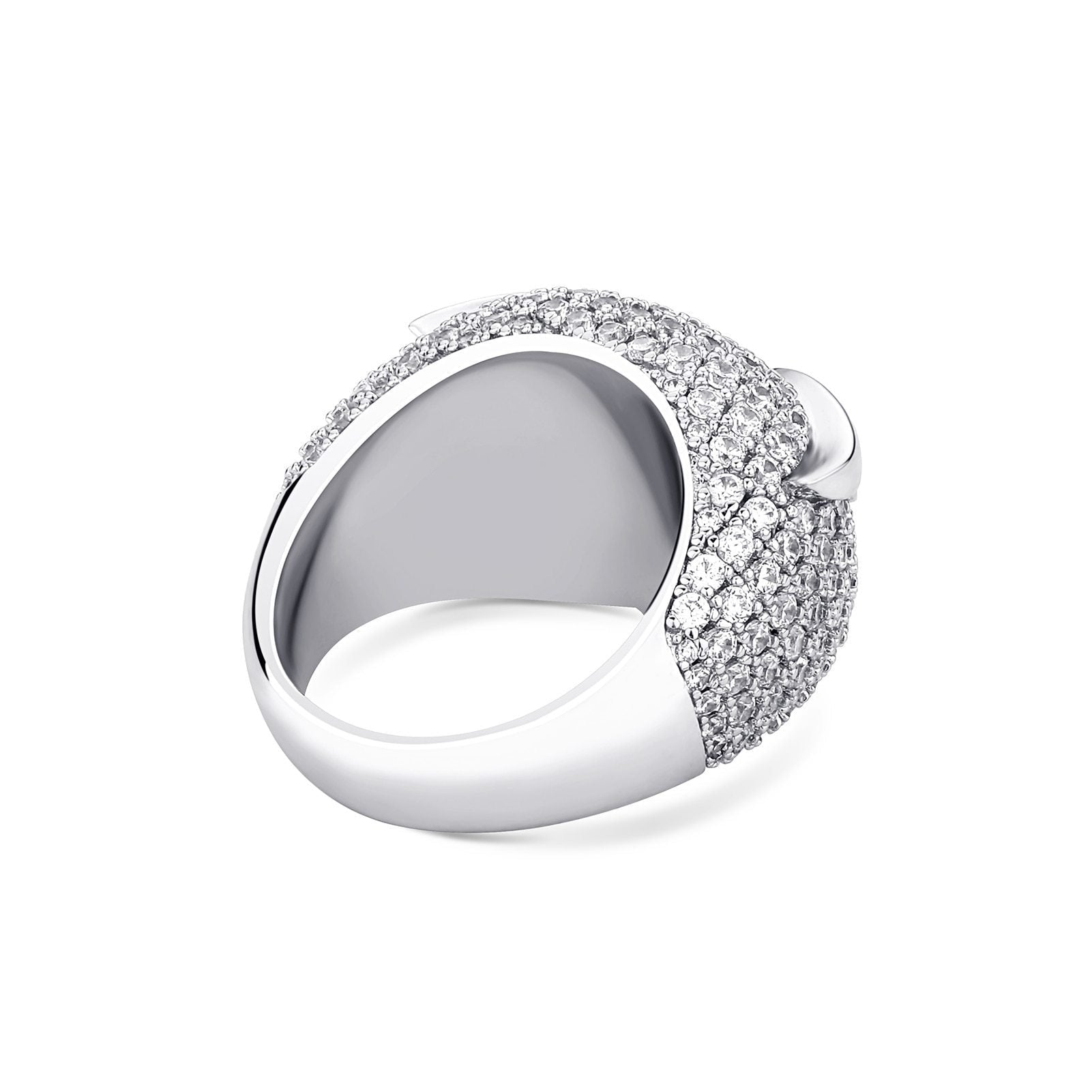 Ruby Snowy Owl Ring 14K - ICECI