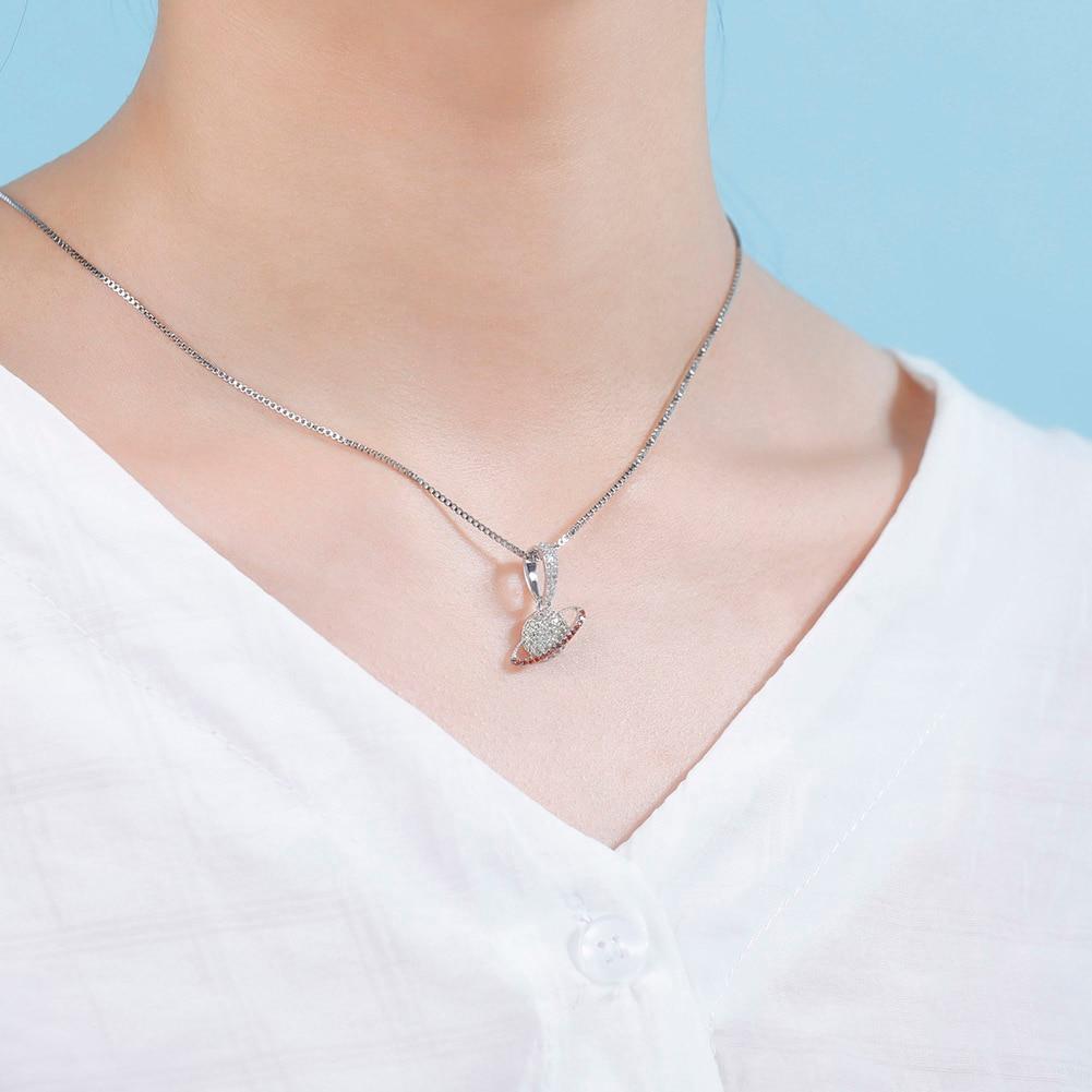 Saturn Pendant 14K x Sterling Silver - ICECI