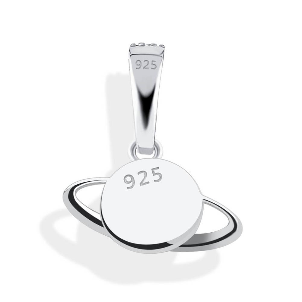 Saturn Pendant 14K x Sterling Silver - ICECI