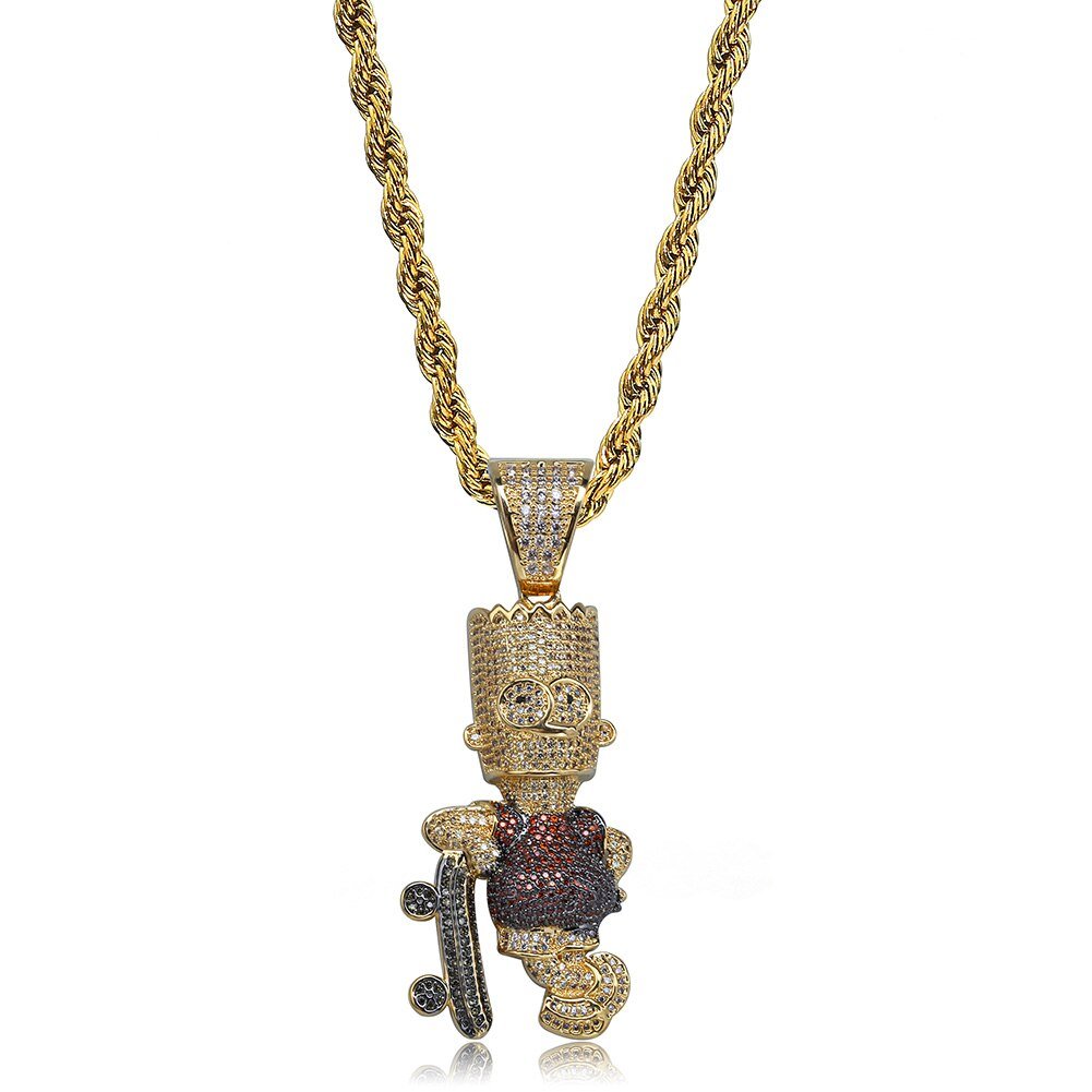 Skateboard Cartoon Boy 18K - ICECI