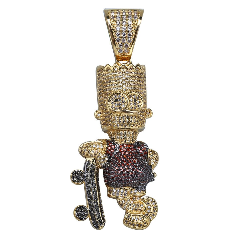 Skateboard Cartoon Boy 18K - ICECI