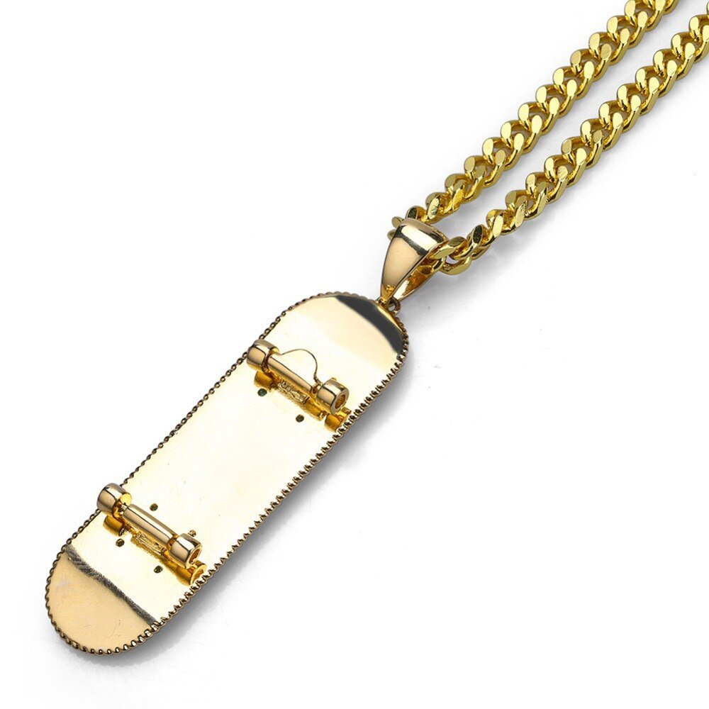 Skateboard Pendant 18K - ICECI