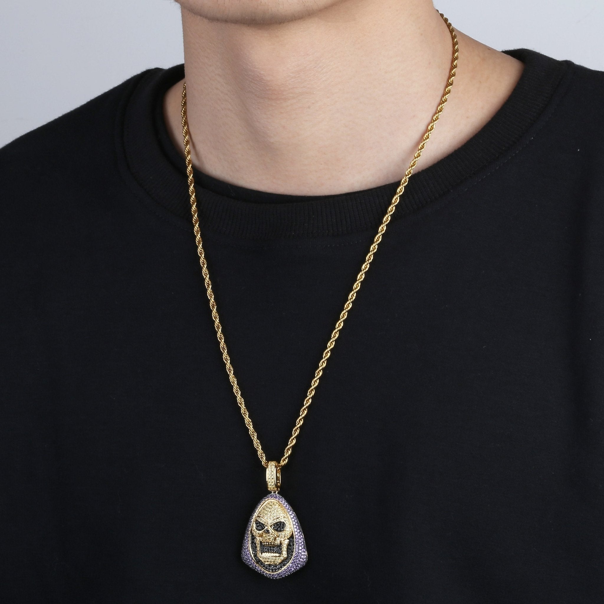 Skeleton Villain Pendant 18K - ICECI