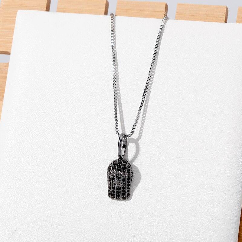 Ski Mask Pendant 14K X Sterling Silver - ICECI