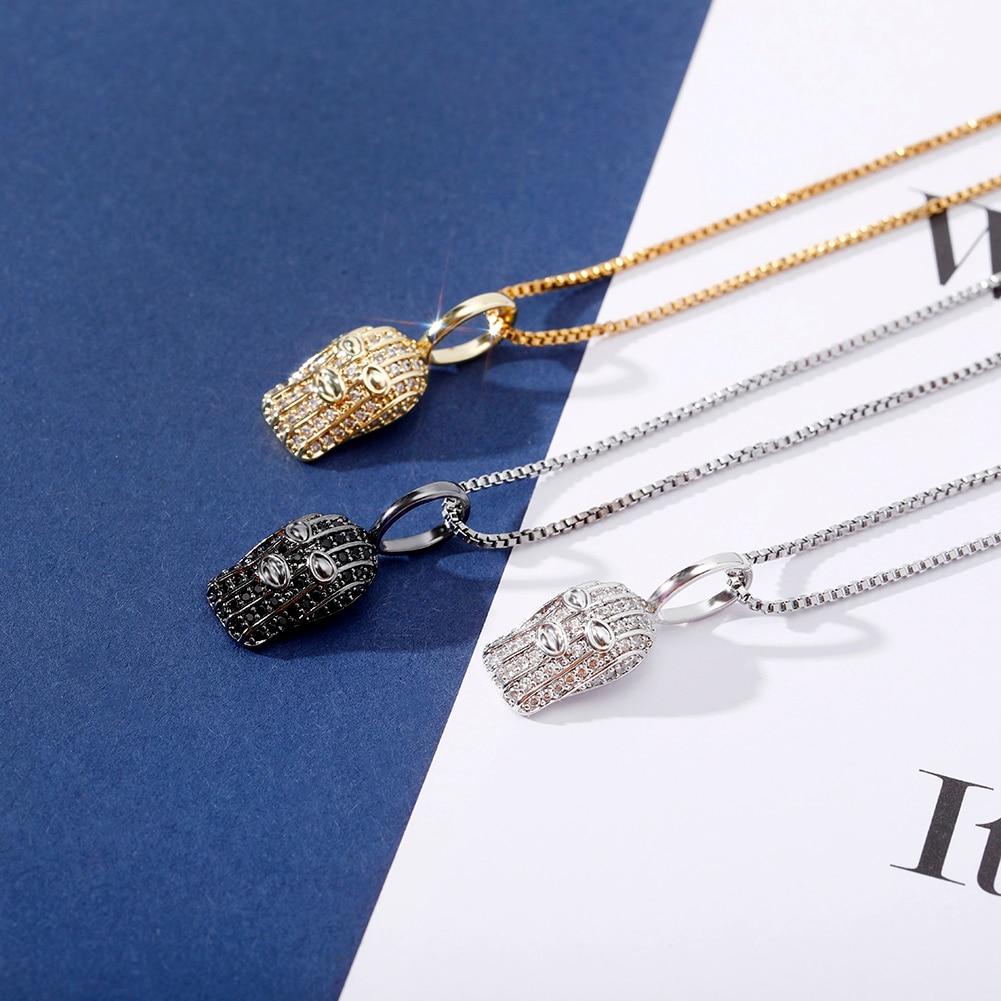 Ski Mask Pendant 14K X Sterling Silver - ICECI