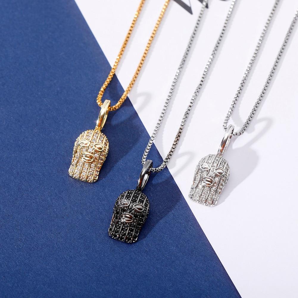 Ski Mask Pendant 14K X Sterling Silver - ICECI