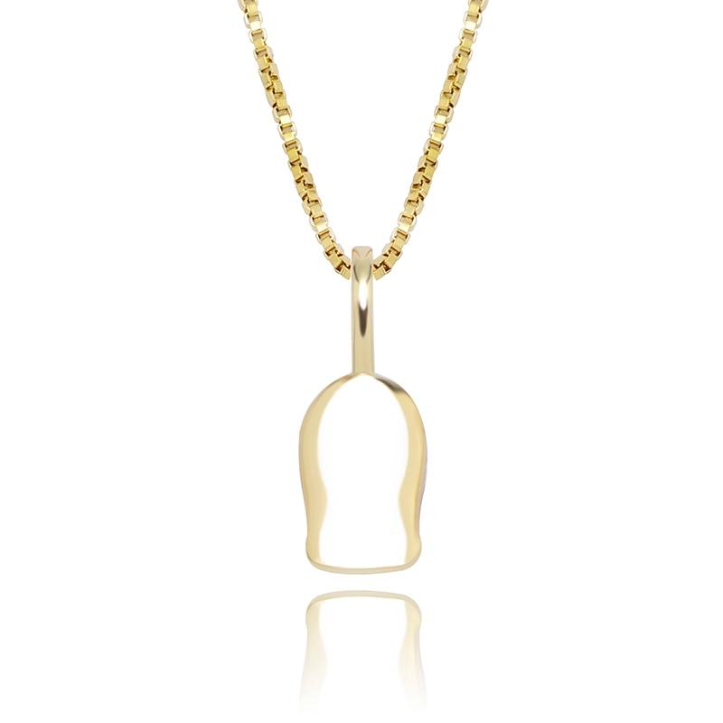 Ski Mask Pendant 14K X Sterling Silver - ICECI