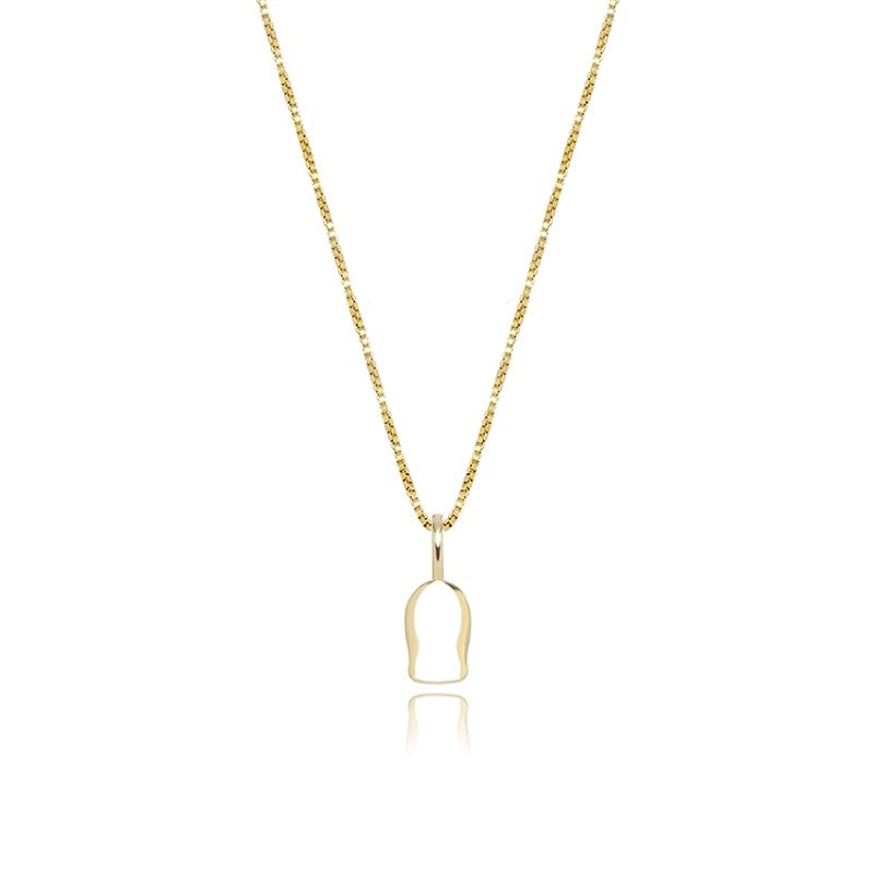 Ski Mask Pendant 14K X Sterling Silver - ICECI