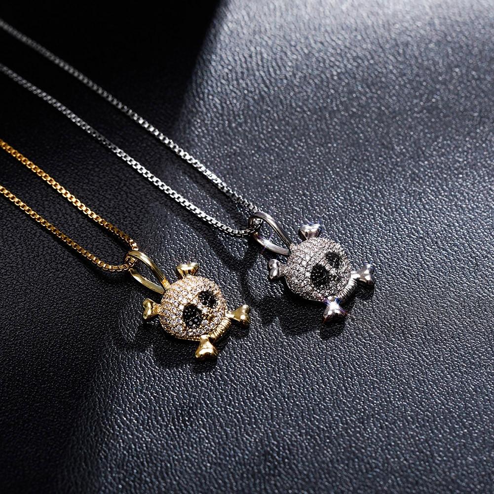 Skull Pendant 14K x Sterling Silver - ICECI