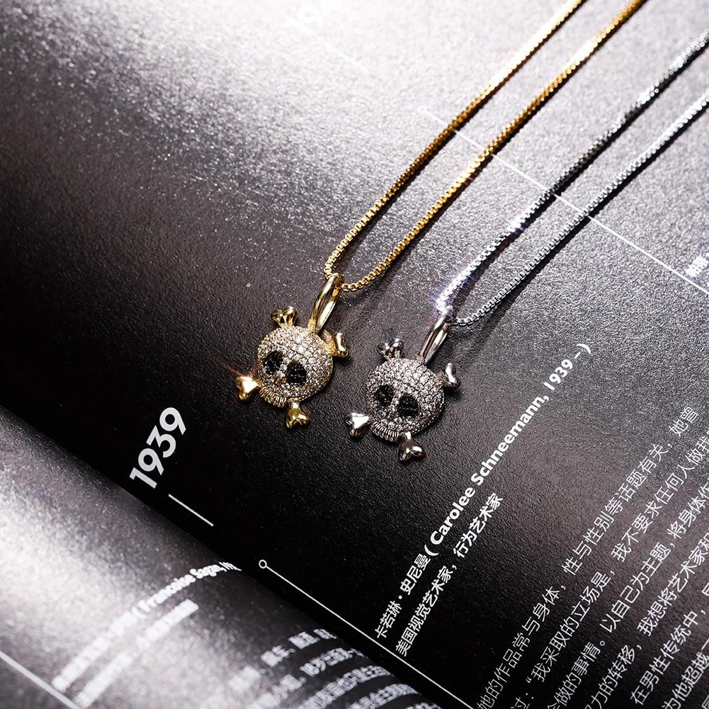 Skull Pendant 14K x Sterling Silver - ICECI