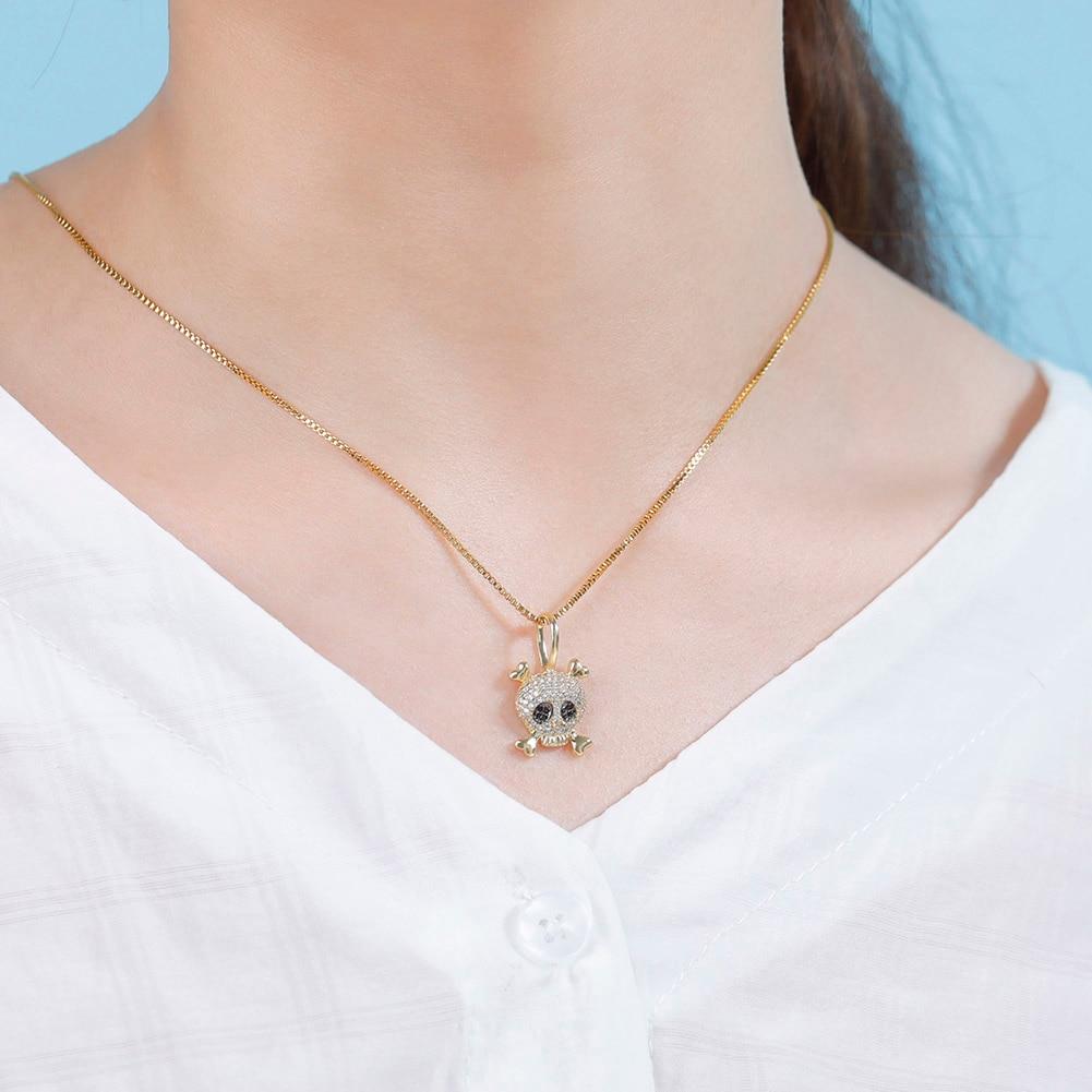 Skull Pendant 14K x Sterling Silver - ICECI