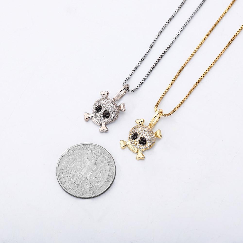 Skull Pendant 14K x Sterling Silver - ICECI
