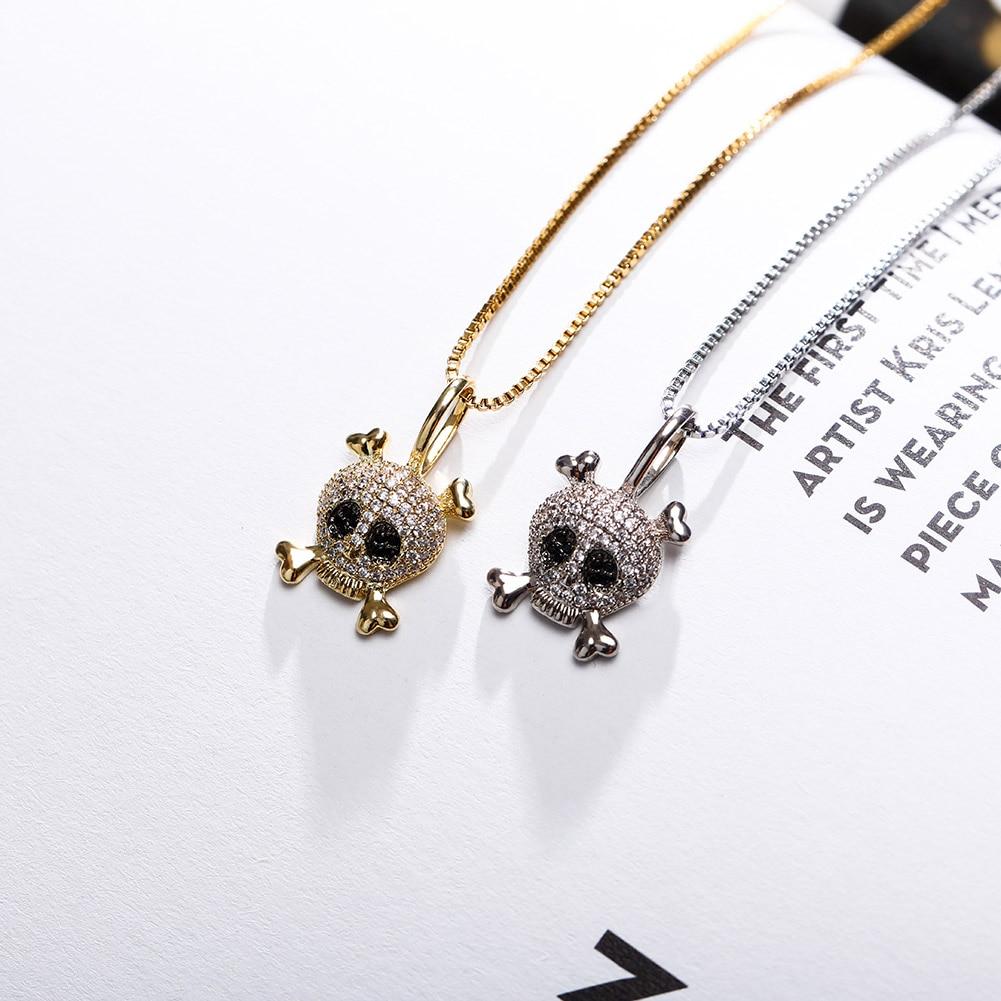 Skull Pendant 14K x Sterling Silver - ICECI