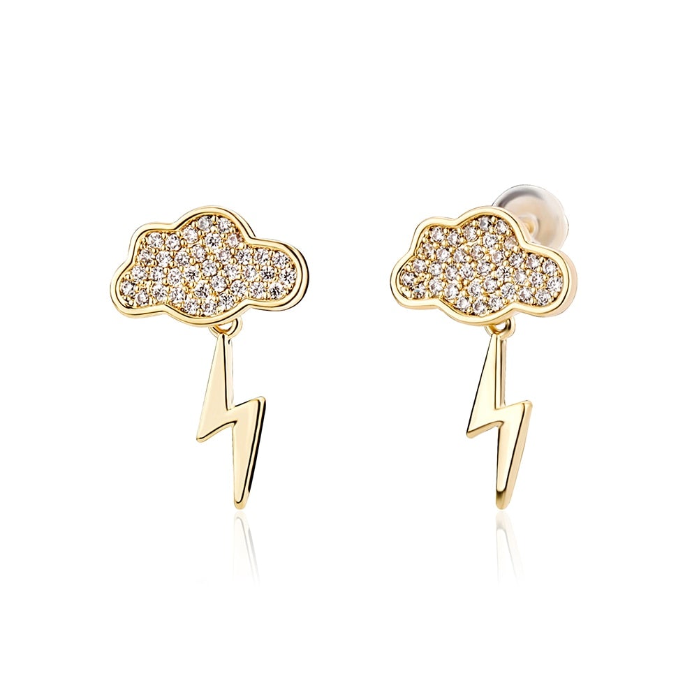 Sky Lightning Earrings 14K - ICECI