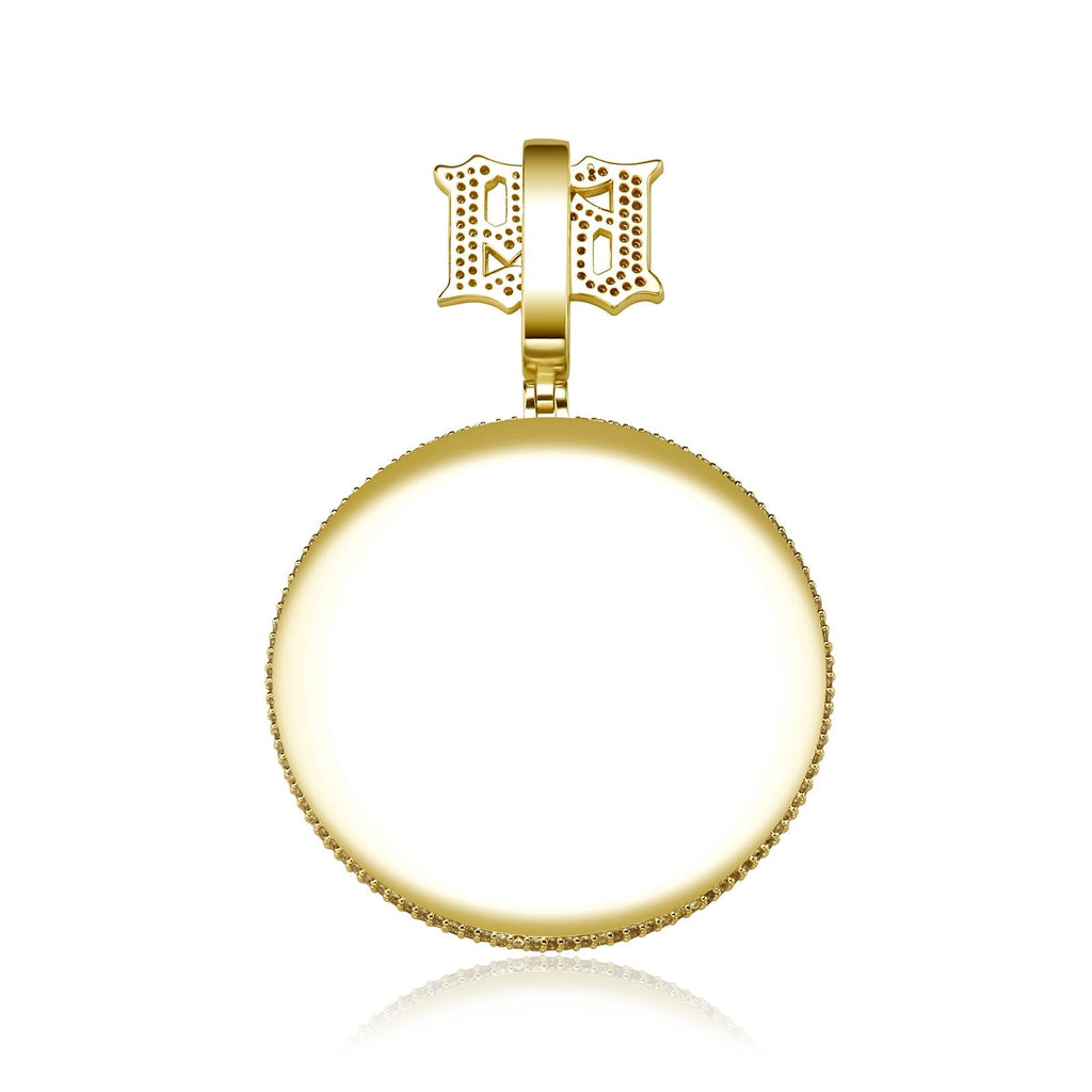 Small 69 Rotating Smile Sunflower Pendant 14K - ICECI