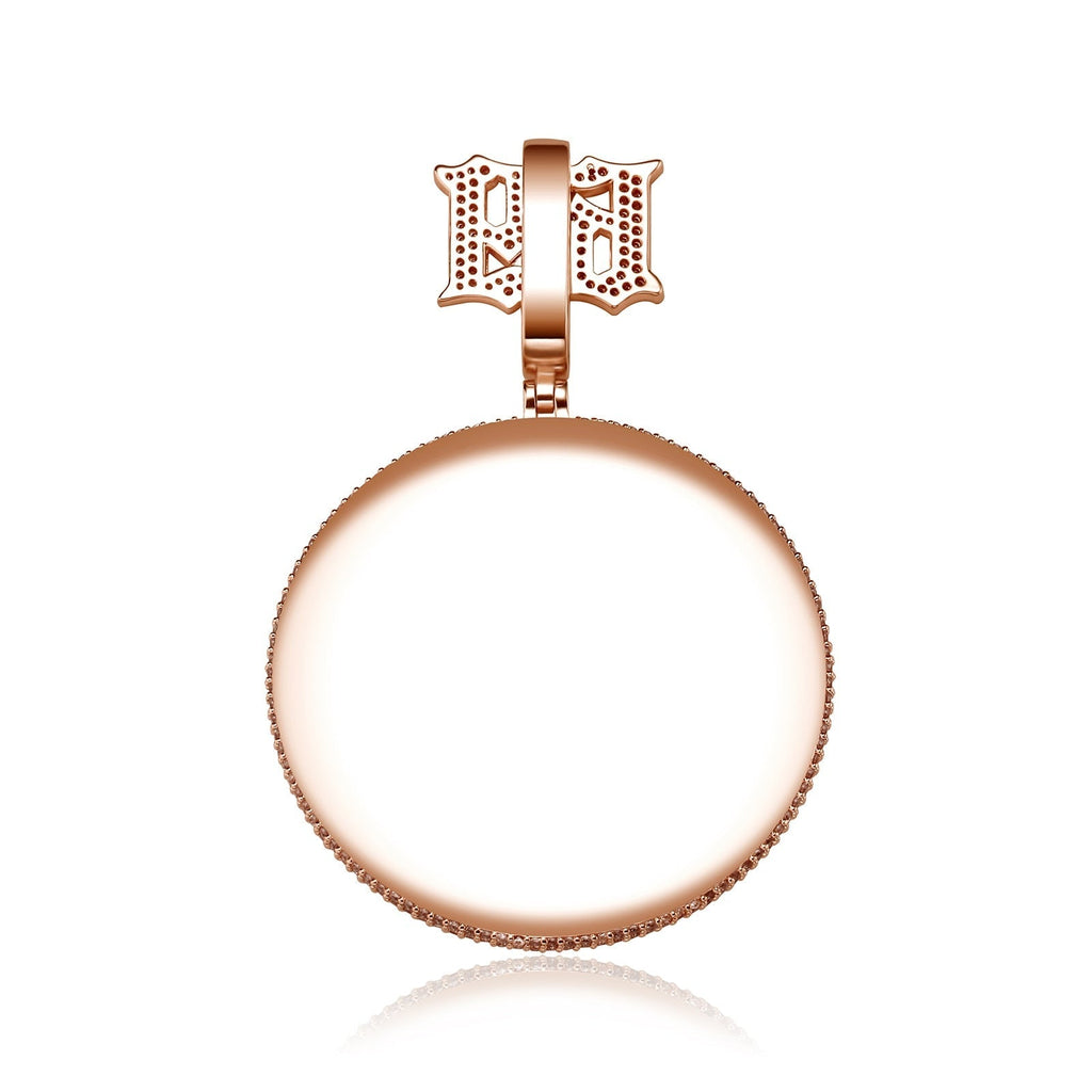 Small 69 Rotating Smile Sunflower Pendant 14K - ICECI