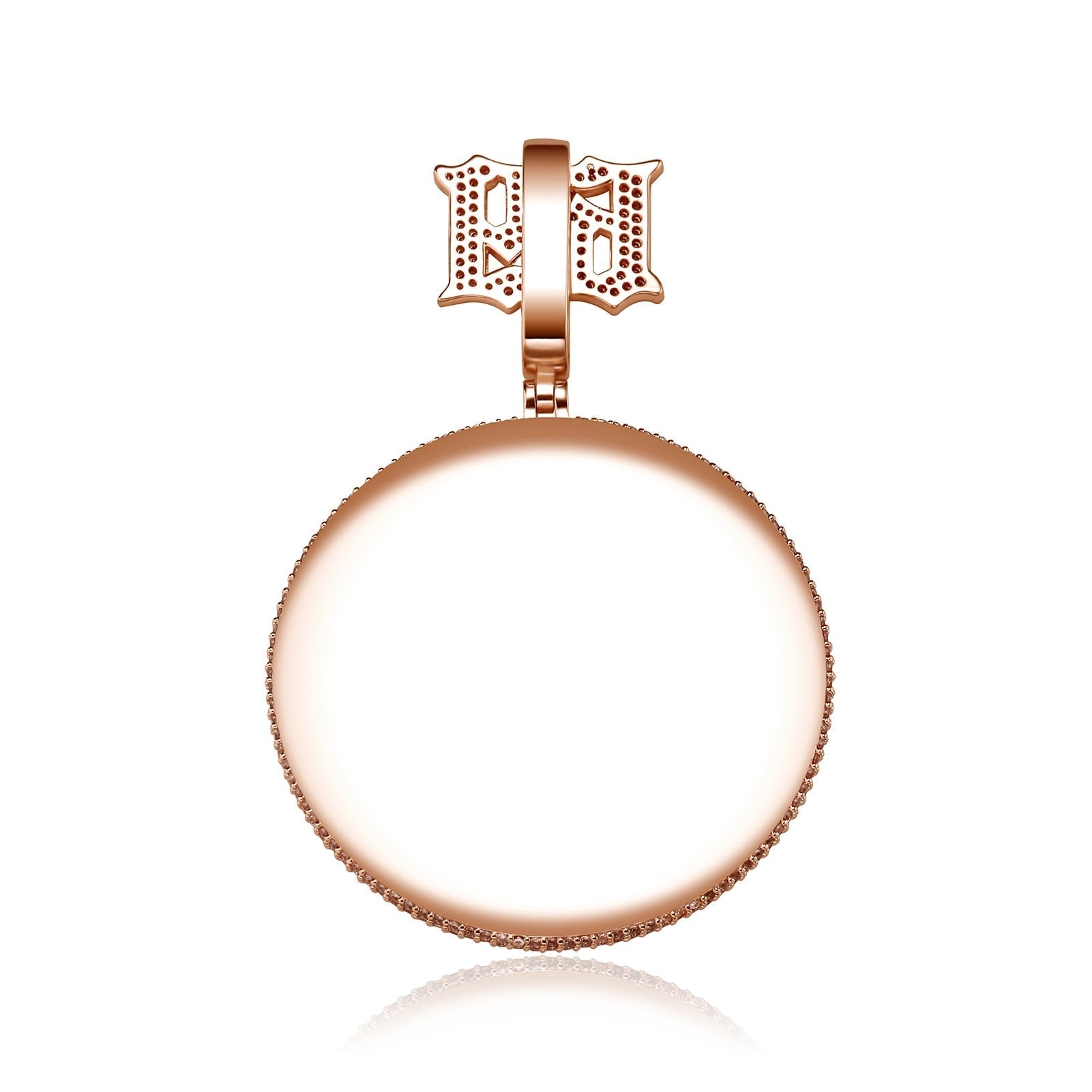 Small 69 Rotating Smile Sunflower Pendant 14K - ICECI