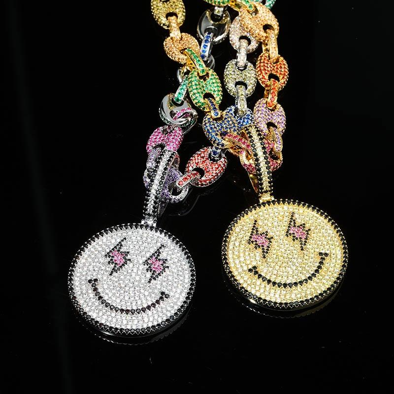 Smiley Face Pendant 18K - ICECI