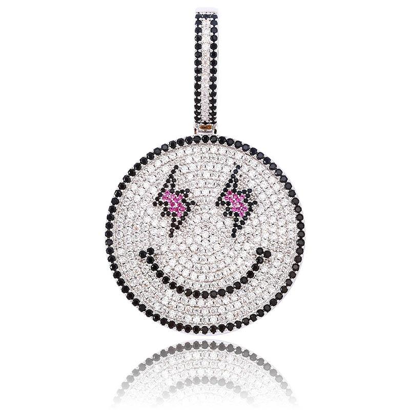 Smiley Face Pendant 18K - ICECI
