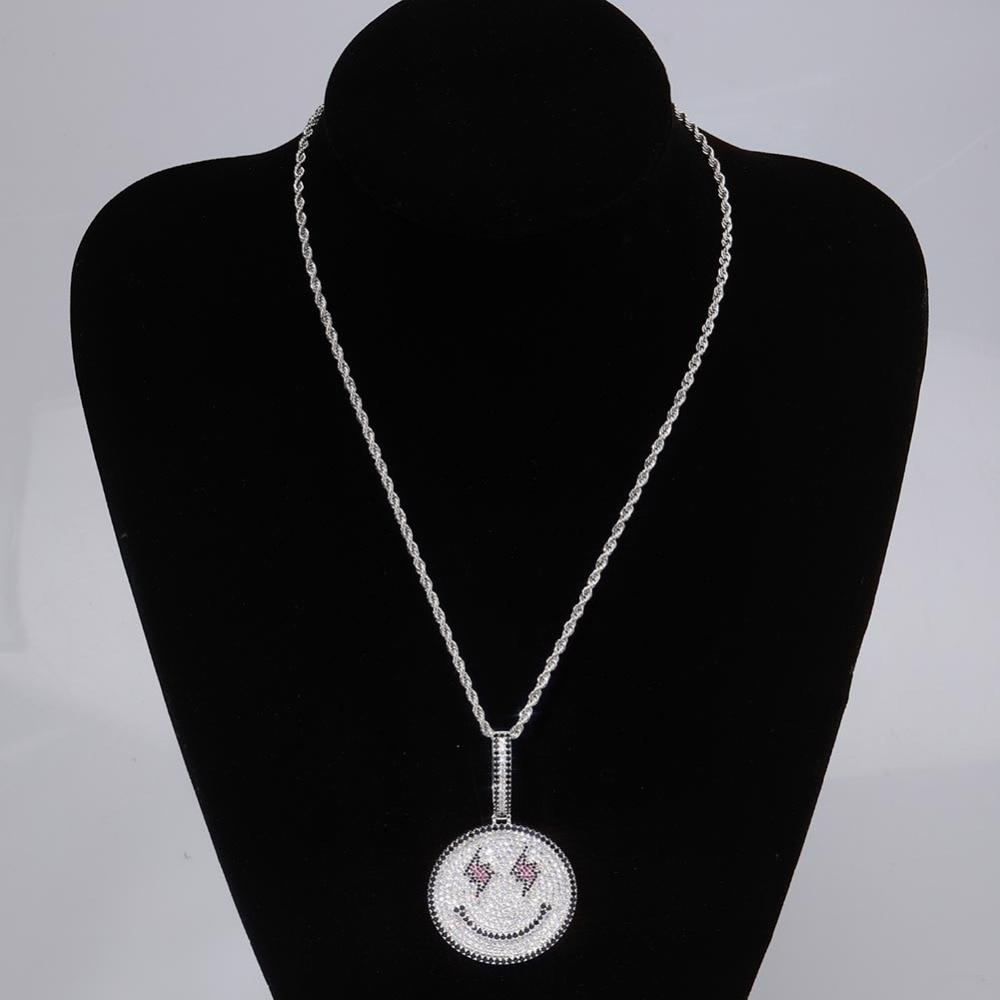 Smiley Face Pendant 18K - ICECI