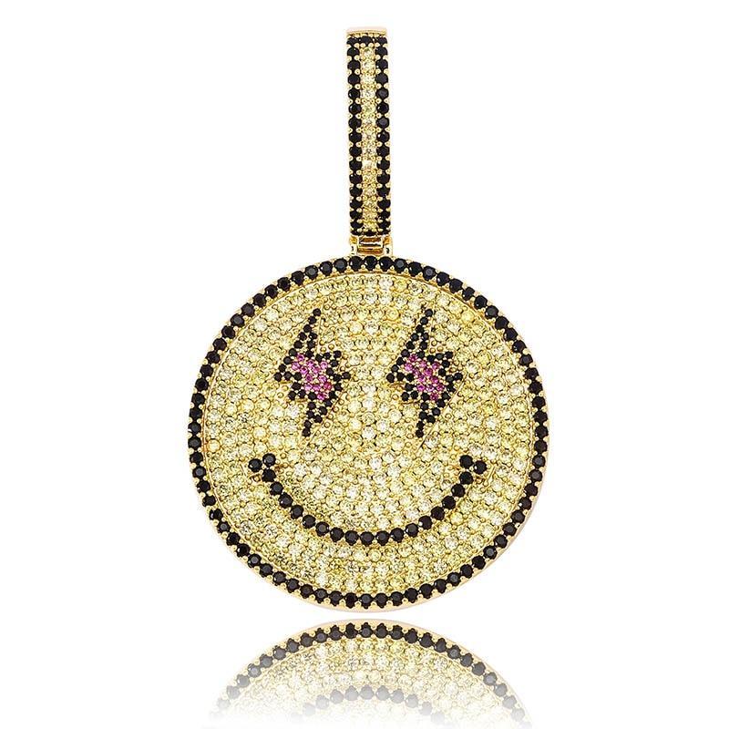 Smiley Face Pendant 18K - ICECI