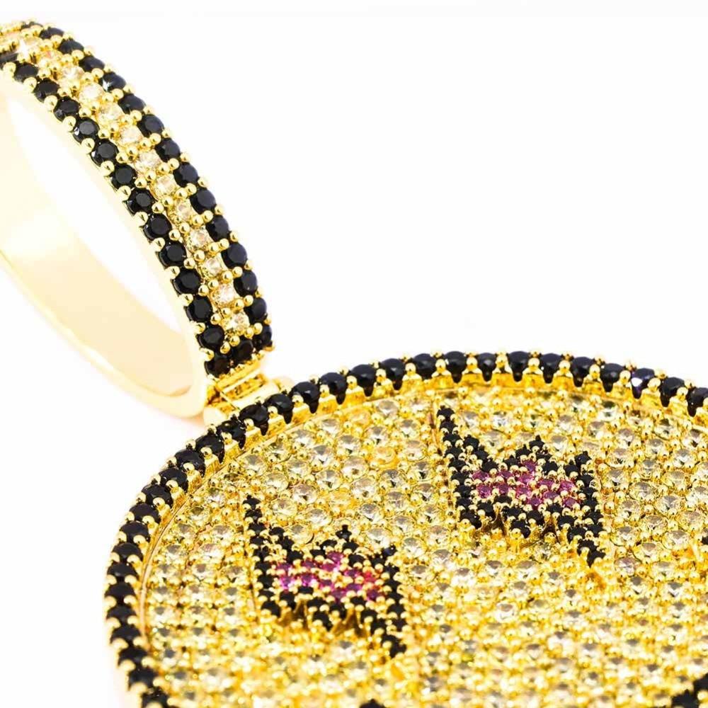 Smiley Face Pendant 18K - ICECI