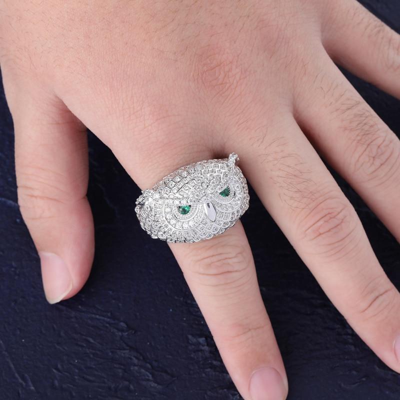 Snowy Owl Ring 14K - ICECI
