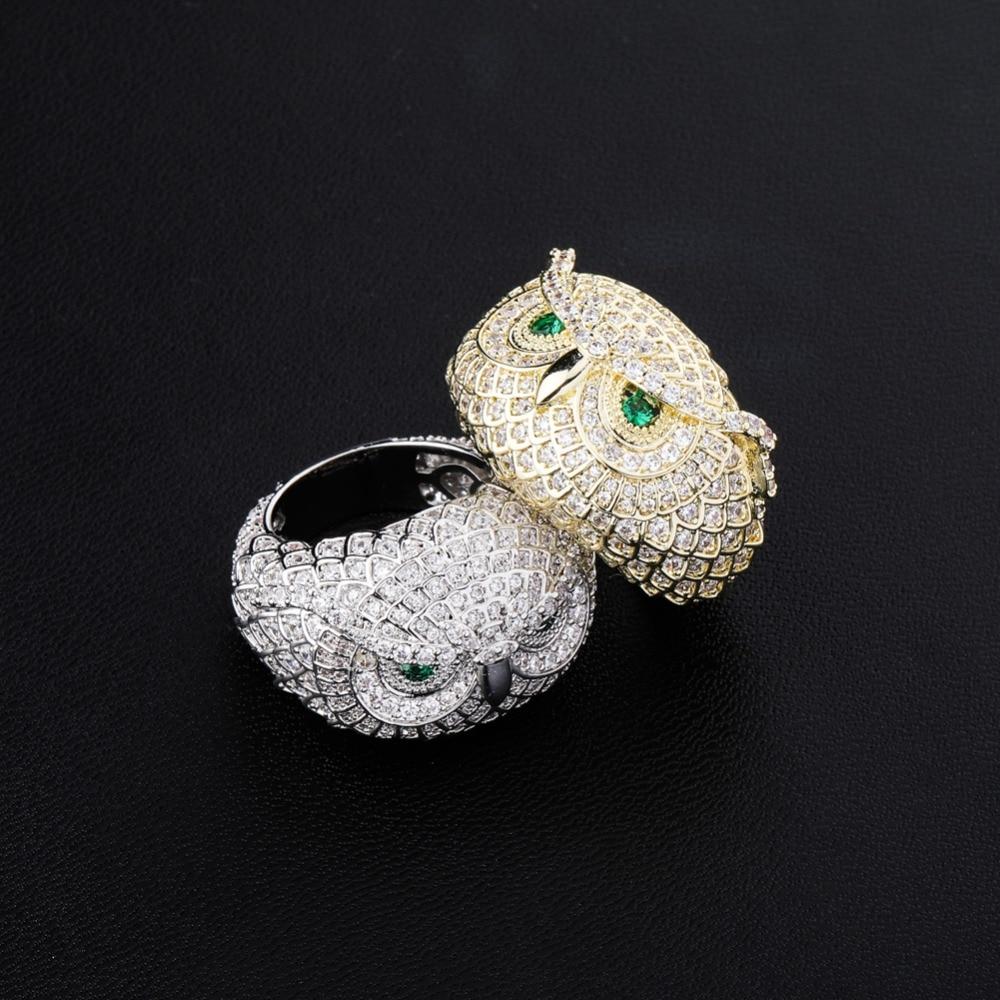 Snowy Owl Ring 14K - ICECI