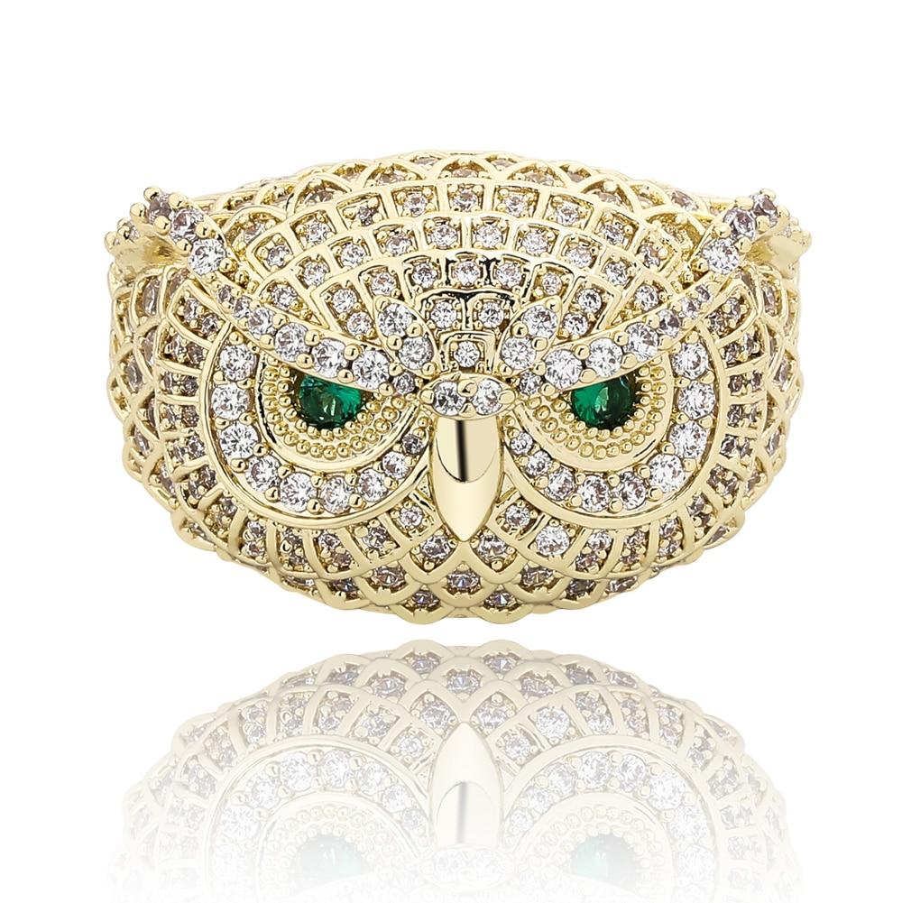 Snowy Owl Ring 14K - ICECI