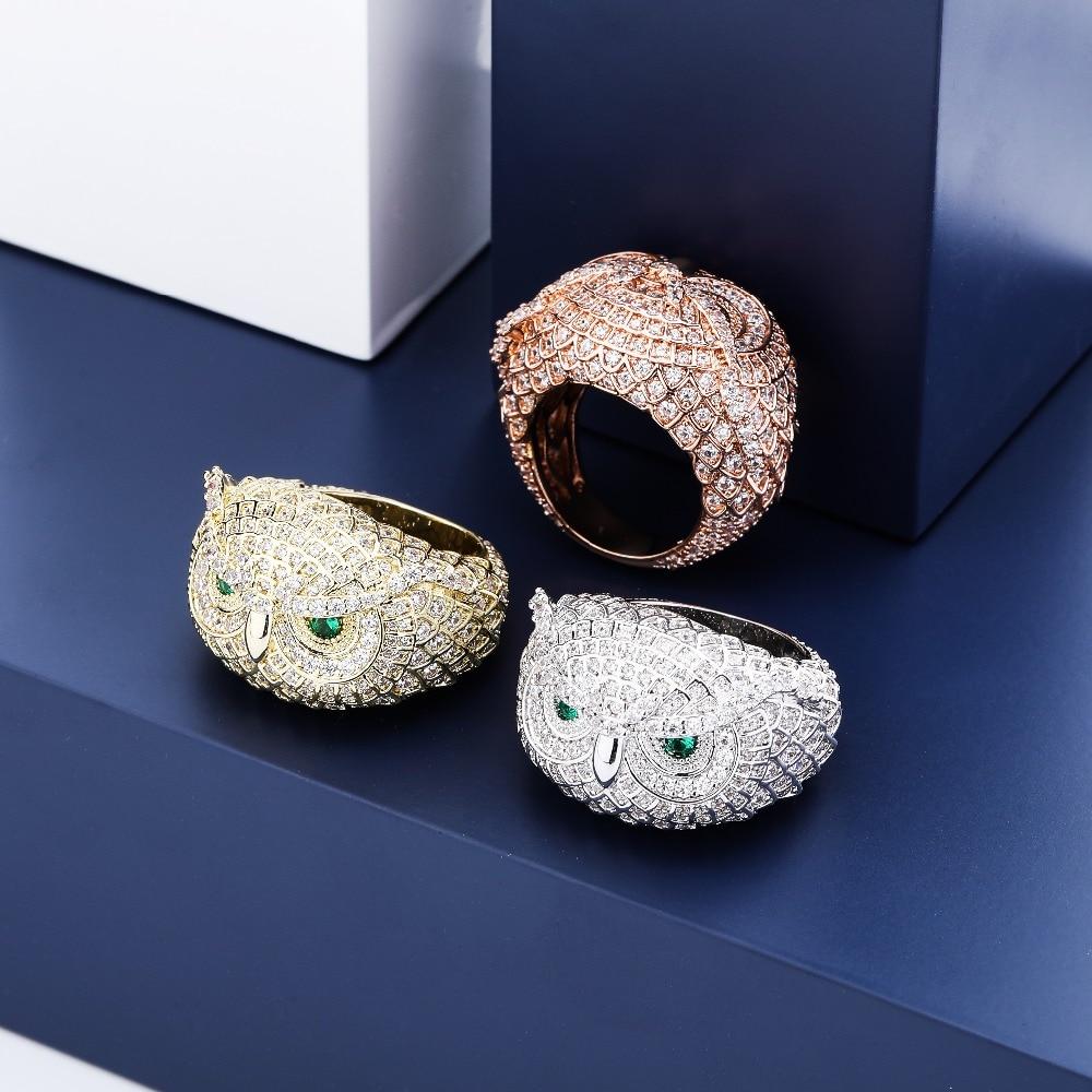 Snowy Owl Ring 14K - ICECI