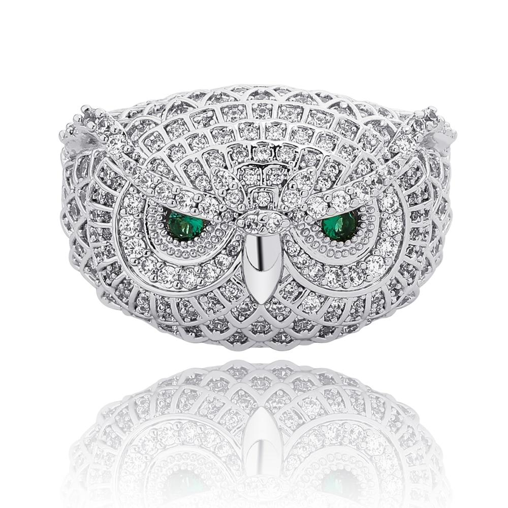 Snowy Owl Ring 14K - ICECI