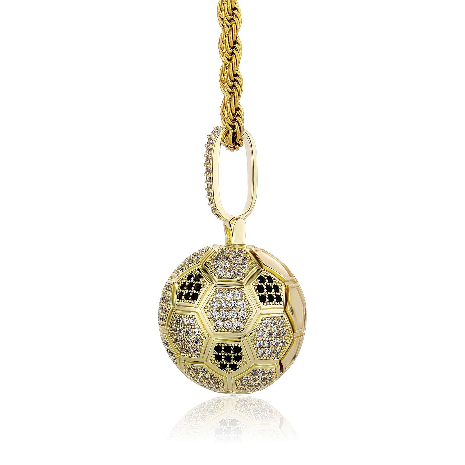 Soccer Ball Pendant 14K - ICECI