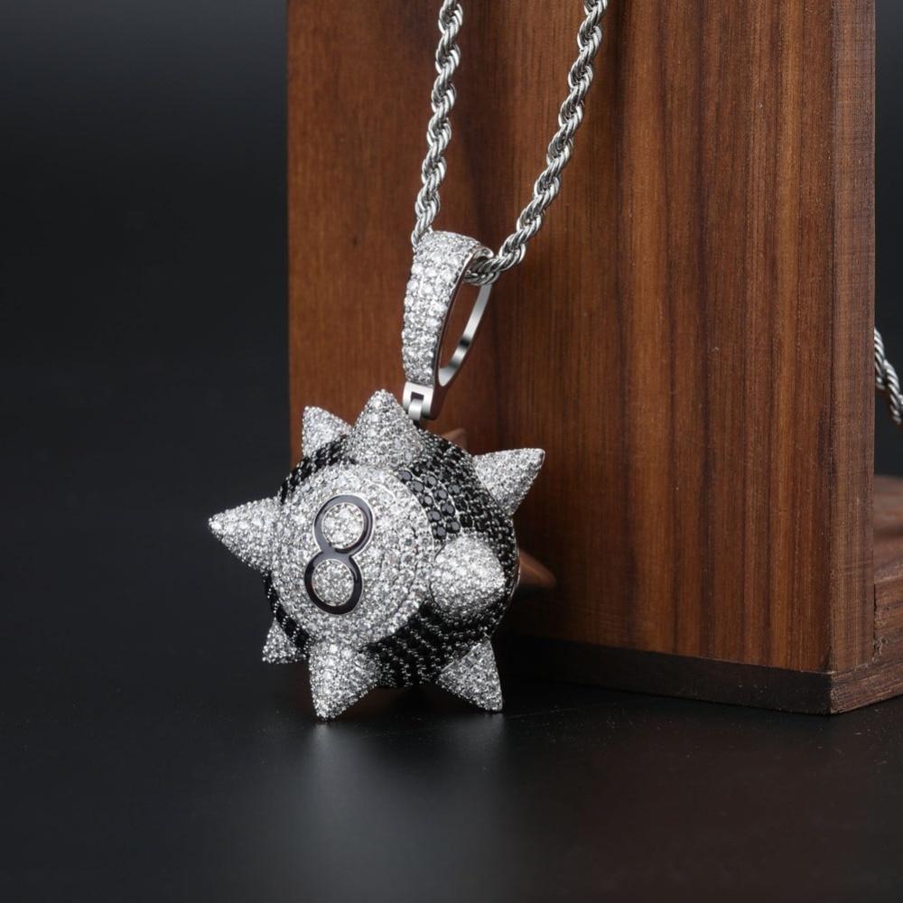 Spike 8 - Ball Billiard Pendant 18K - ICECI