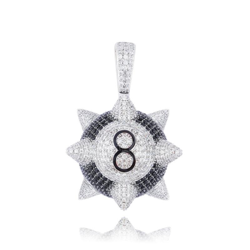 Spike 8 - Ball Billiard Pendant 18K - ICECI