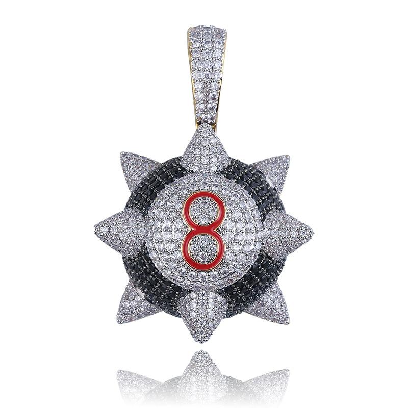 Spike 8 - Ball Billiard Pendant 18K - ICECI