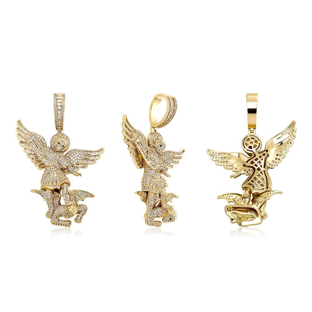 St. Michael The Archangel Pendant 14K - ICECI
