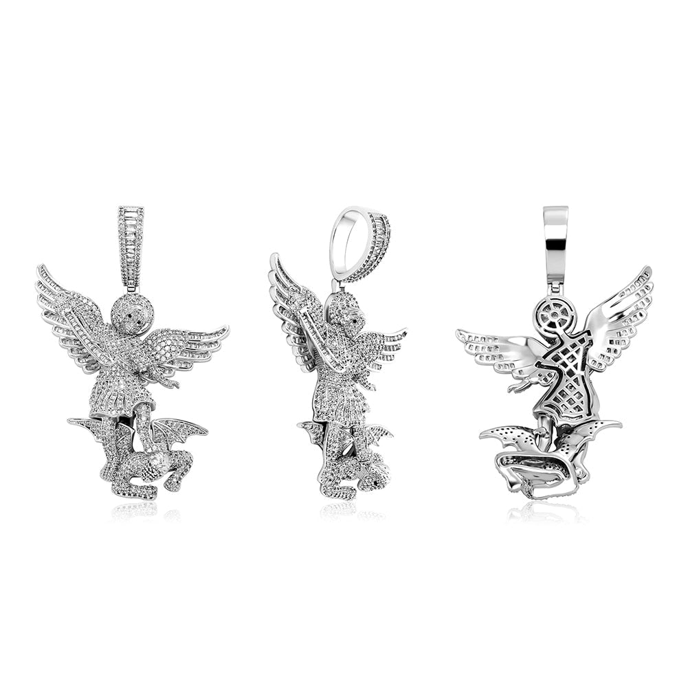 St. Michael The Archangel Pendant 14K - ICECI