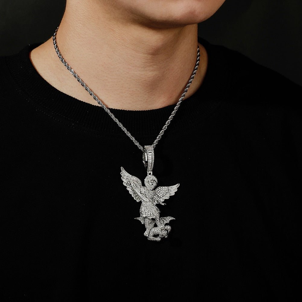 St. Michael The Archangel Pendant 14K - ICECI