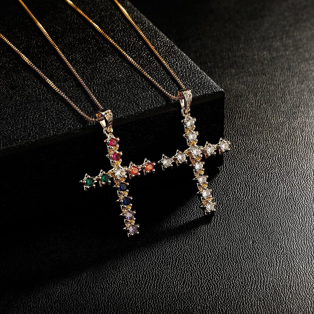 Star Cross Pendant 14K - ICECI