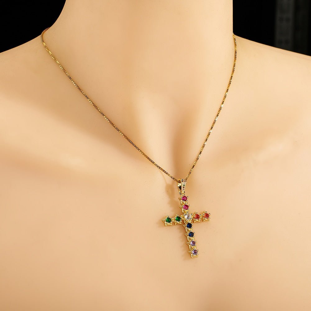 Star Cross Pendant 14K - ICECI